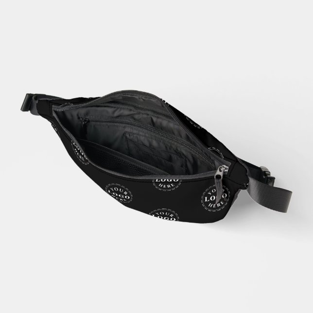 Create a Custom Black Fanny Pack with Logo Patter Bauchtasche (Offen)