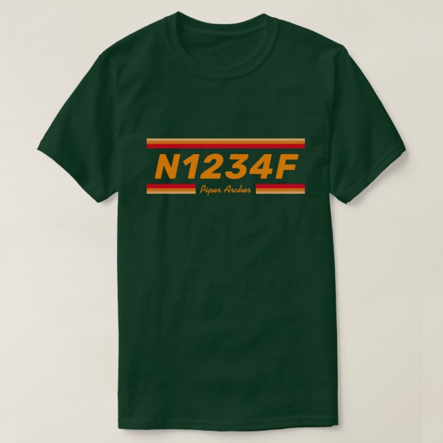 Create a Special Aircraft Number T-Shirt (Design vorne)
