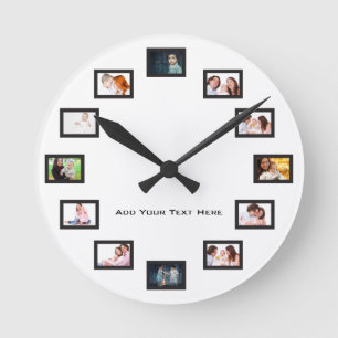Create Custom Photos Pocket Runde Wanduhr