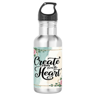 Create From The Heart 3 Wasserflasche