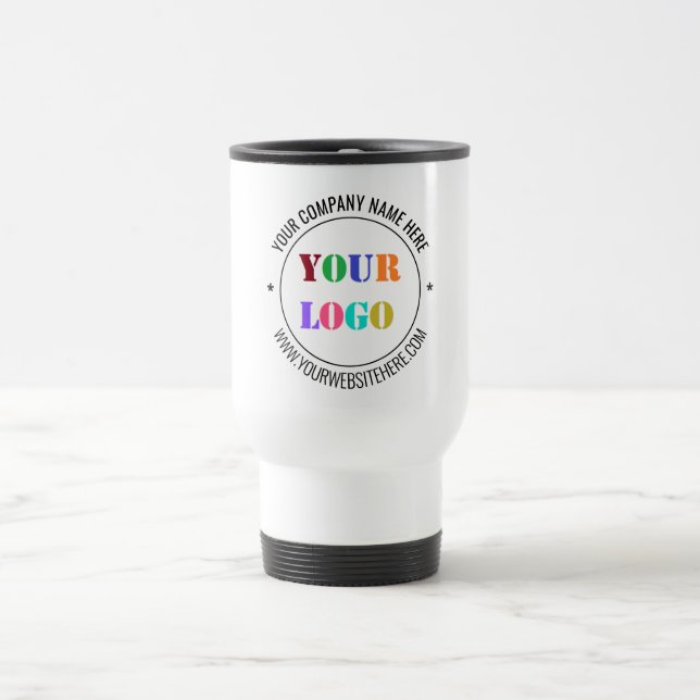 Create Your Branded Business Travel Mug Template Reisebecher (Mittel)