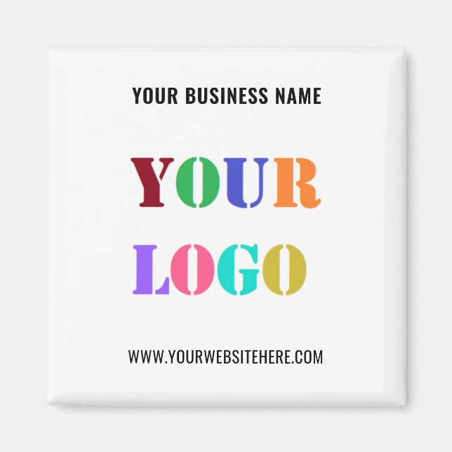 Create Your Business Branded Promotional Magnets Magnet (Vorne)