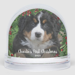 Create your Dog's First Christmas photo  Schneekugeln