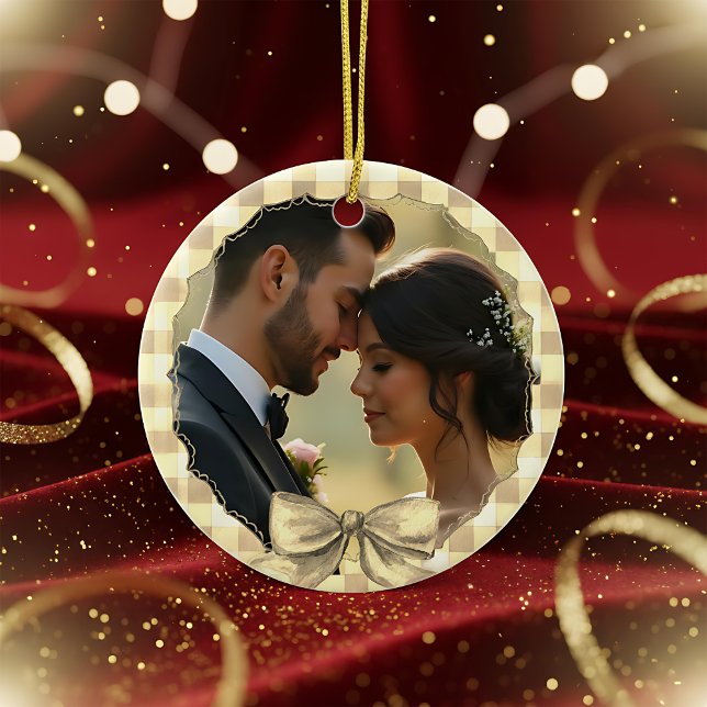 Create your First Christmas Together photo Keramik Ornament (Von Creator hochgeladen)
