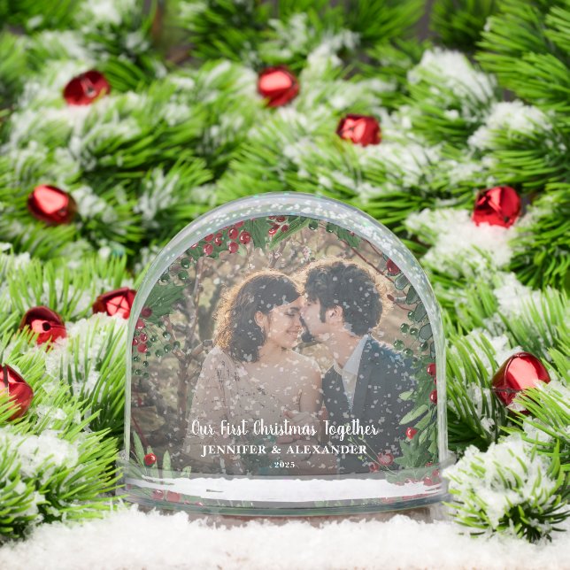 Create your First Christmas Together photo Schneekugeln (Weihnachten)