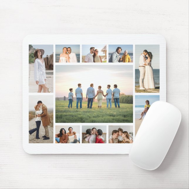 Create Your Own 11 Photo Collage  Mousepad (Mit Mouse)