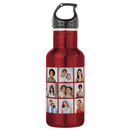 Create Your Own 21 Photo Collage Edelstahlflasche