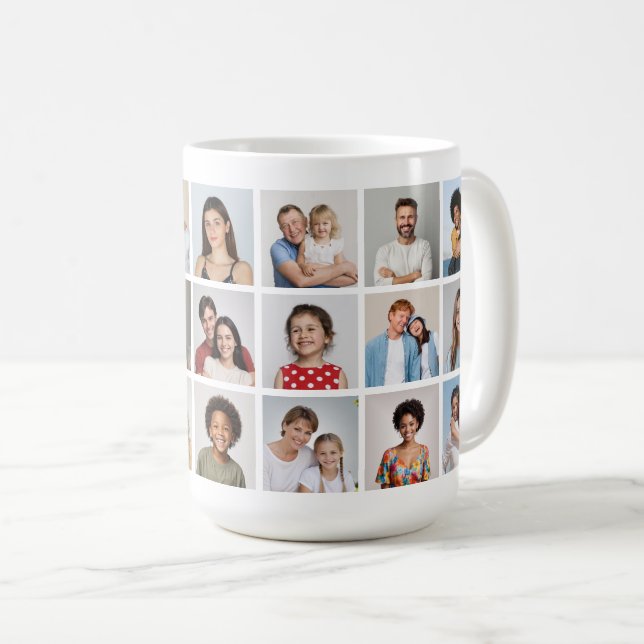 Create Your Own 21 Photo Collage  Kaffeetasse (VorderseiteRechts)