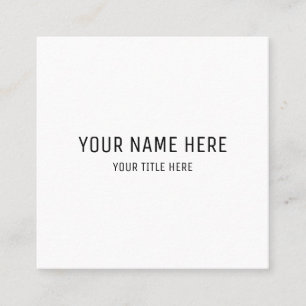 Create Your Own 2.5" x 2.5" Matte Business Cards Quadratische Visitenkarte