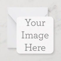 Create Your Own 2.5" x 2.5" Rounded Note Card Mitteilungskarte