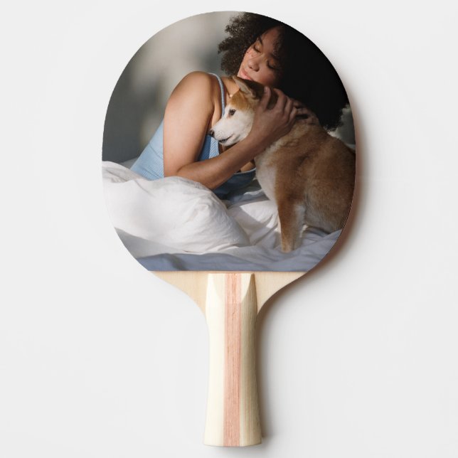 Create Your Own 2 Photo Ping Pong Paddle Tischtennis Schläger (Vorderseite)