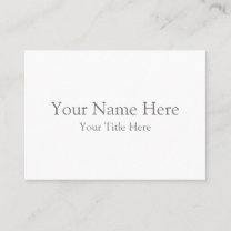 Create Your Own 3.5" x 2.5" White Business Cards Visitenkarte