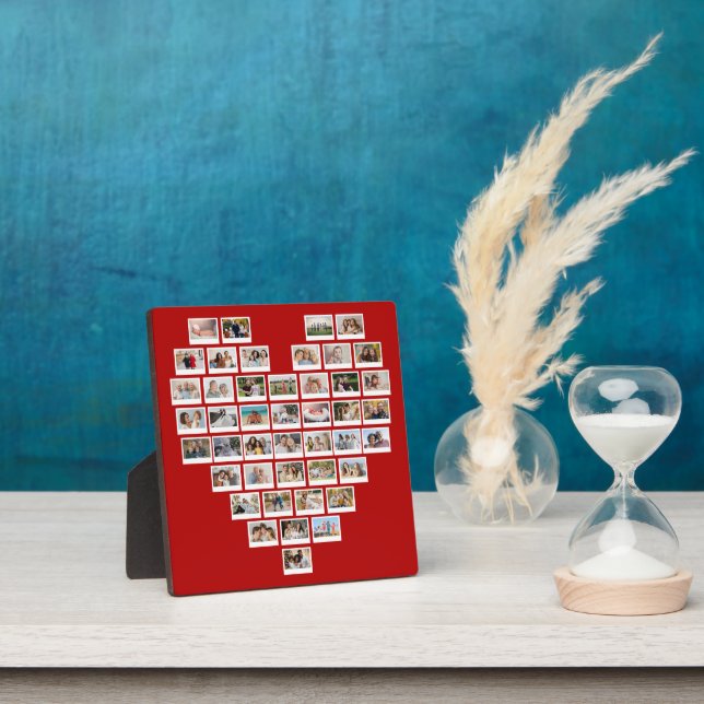 Create Your Own 44 Photo Collage Heart Fotoplatte (InSitu)