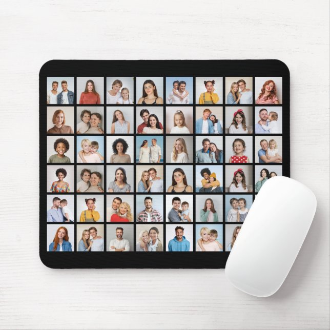 Create Your Own 48 Photo Collage  Mousepad (Mit Mouse)