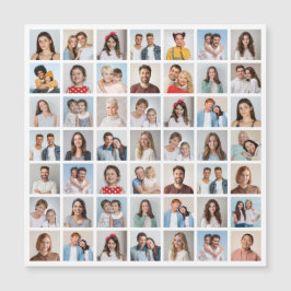 Create Your Own 49 Photo Collage Magnetic Card Magnetkarte