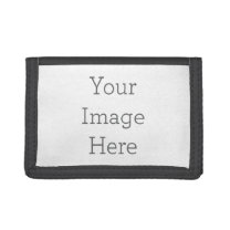 Create Your Own 4.5" x 3.1" TriFold Nylon Wallet Tri-fold Geldbeutel