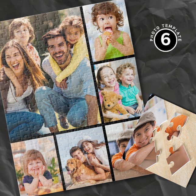 Create Your own 6 Photo Collage Gift Simple Easy Puzzle (Von Creator hochgeladen)