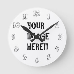 Create Your Own Acrylic Round (Medium) Wall Clock Runde Wanduhr