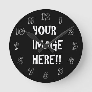 Create Your Own Acrylic Round (Medium) Wall Clock Runde Wanduhr