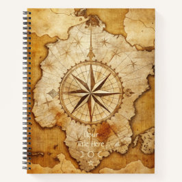 Create Your Own Adventurer Compass Rose Map Notizbuch