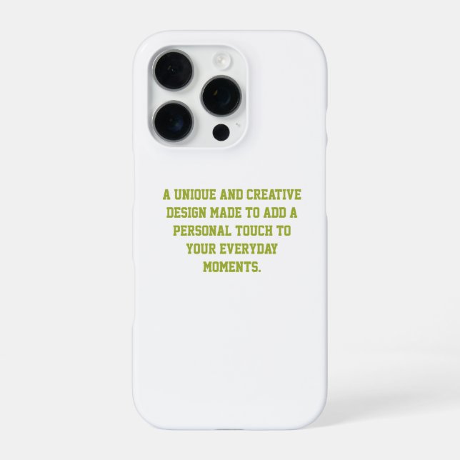 Create Your Own Barely There iPhone 16 Pro Case Hülle (Rückseite)
