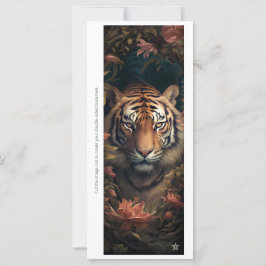 Create Your Own Bengal Tiger Bookmark Card