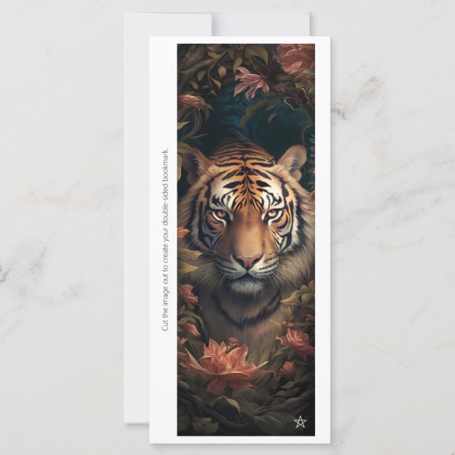 Create Your Own Bengal Tiger Bookmark Card (Vorderseite)
