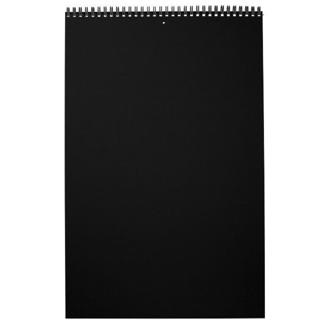 Create Your Own Black Custom Design Holiday Card Kalender (Titelbild)