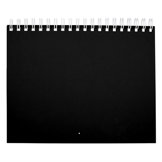 Create Your Own Black Custom Design Holiday Card Kalender (Titelbild)