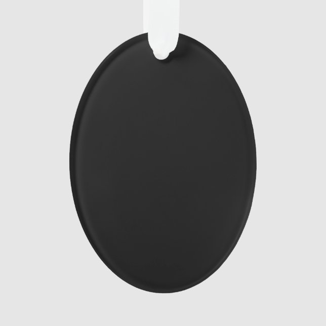 Create Your Own Black Custom Design Holiday Card Ornament (Vorderseite)