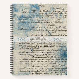 Create Your Own Blue Love Letter Notizbuch