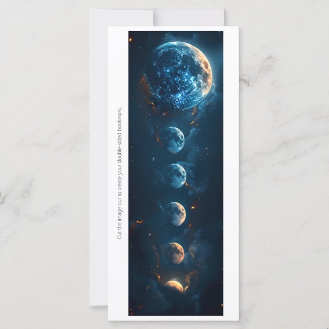 Create Your Own Blue Moons Bookmark Card (Vorderseite)