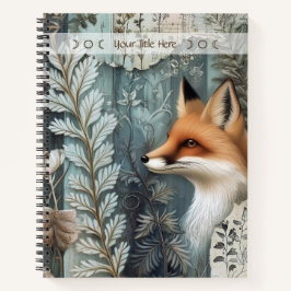 Create Your Own Botanical Red Fox Notizbuch