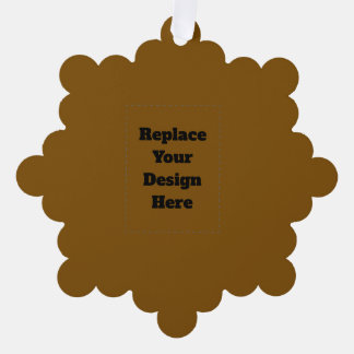 Create Your Own Brown Ornament Karte