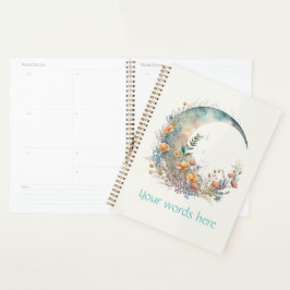 Create Your Own Buttercups Floral Crescent Moon Planer
