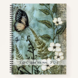 Create Your Own Butterfly & Wildflowers Botanical Notizbuch