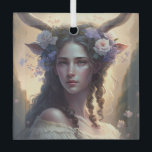 Create Your Own Capricorn Sun Sign Zodiac Goddess Ornament Aus Glas<br><div class="desc">This ornament features magical, mystical artwork that you can customize by personalizing it for annual sacred wheel sabbats & other celebrations. They also make terrific gifts for friends, family & sister witches. Inspired by a desire to help others express themselves: their moods, thoughts, feelings, beliefs – all of the things...</div>