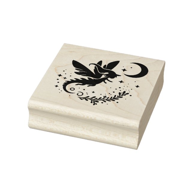 Create Your Own Celestial Fairy Dragon Witch Gummistempel (Stempel)