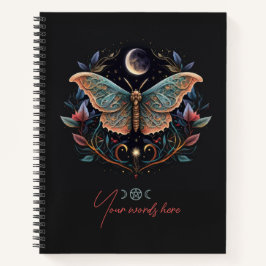 Create Your Own Celestial Garden Lunar Moth Notizbuch