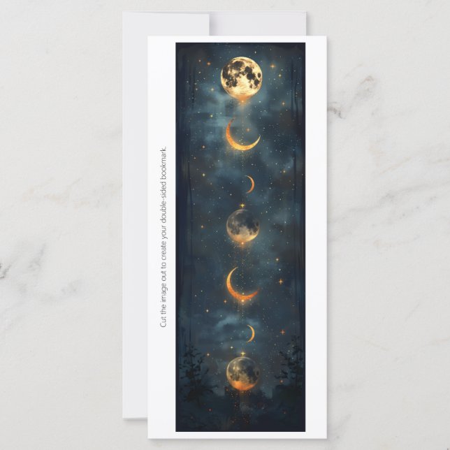 Create Your Own Changing Moons Bookmark Card (Vorderseite)