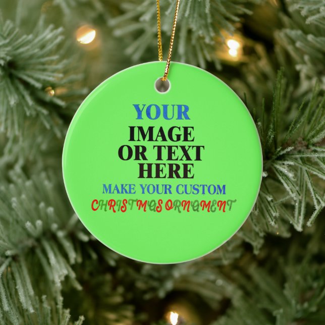 Create Your Own Christmas Gift: Personalized Keramik Ornament (Baum)