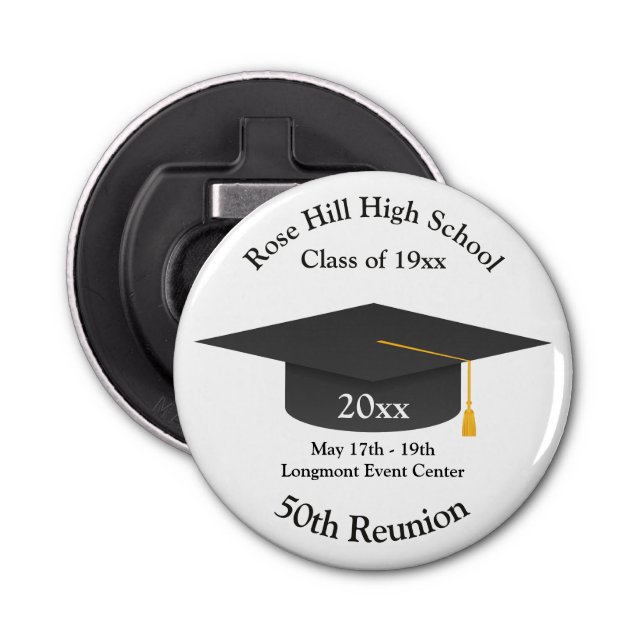 Create Your Own Class Reunion Bottle Opener Flaschenöffner (Vorderseite)