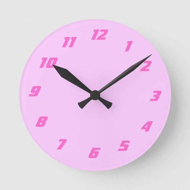Create Your Own Clock Runde Wanduhr (Vorderseite)