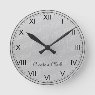 Create Your Own Clock - Style 6 Runde Wanduhr