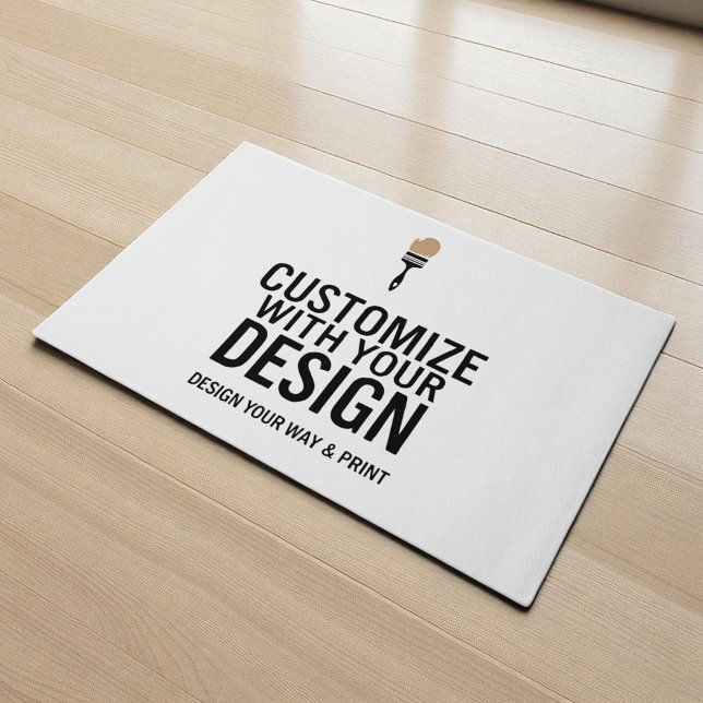 Create Your Own Company Branded Custom Minimalist  Fußmatte (Von Creator hochgeladen)