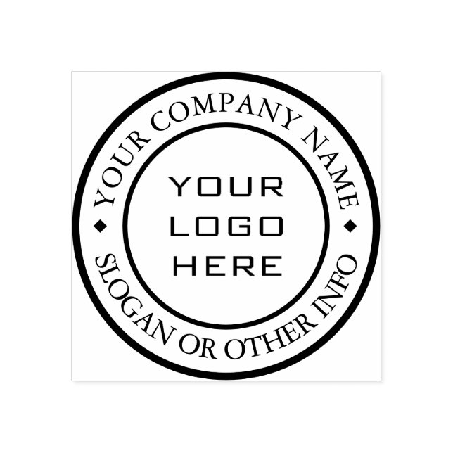 Create Your Own Custom Business Logo  Gummistempel (Prägung)