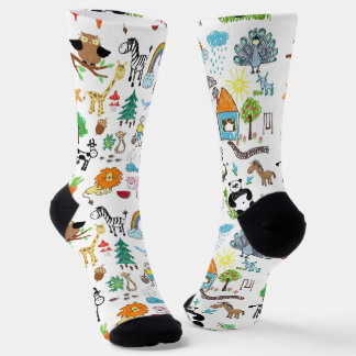 Create Your Own Custom Children drawings Cute Socken