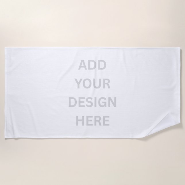 Create Your Own Custom Design Beach Towel Strandtuch (Vorderseite)