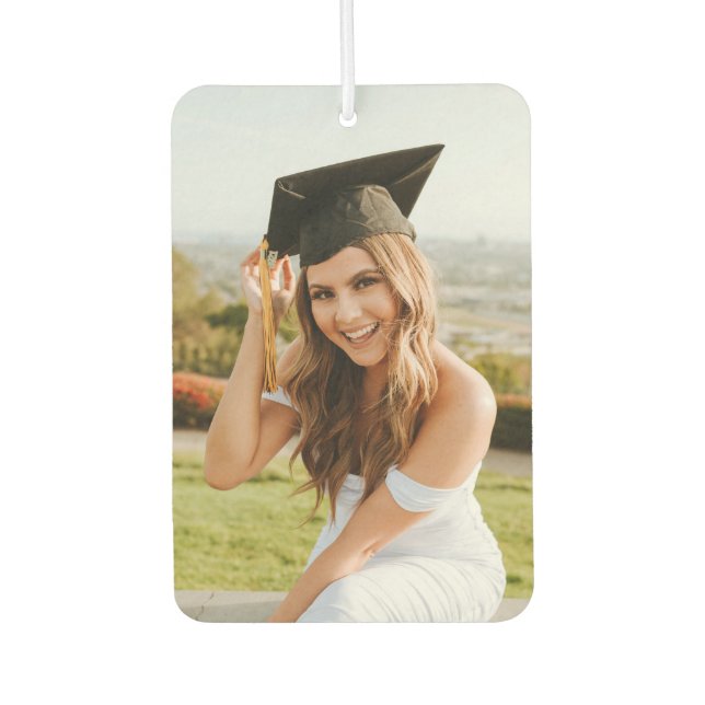 Create Your Own Custom Graduate 2 Photo Autolufterfrischer (Vorderseite)
