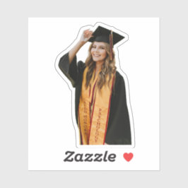 Create Your Own Custom Graduate Photo Aufkleber